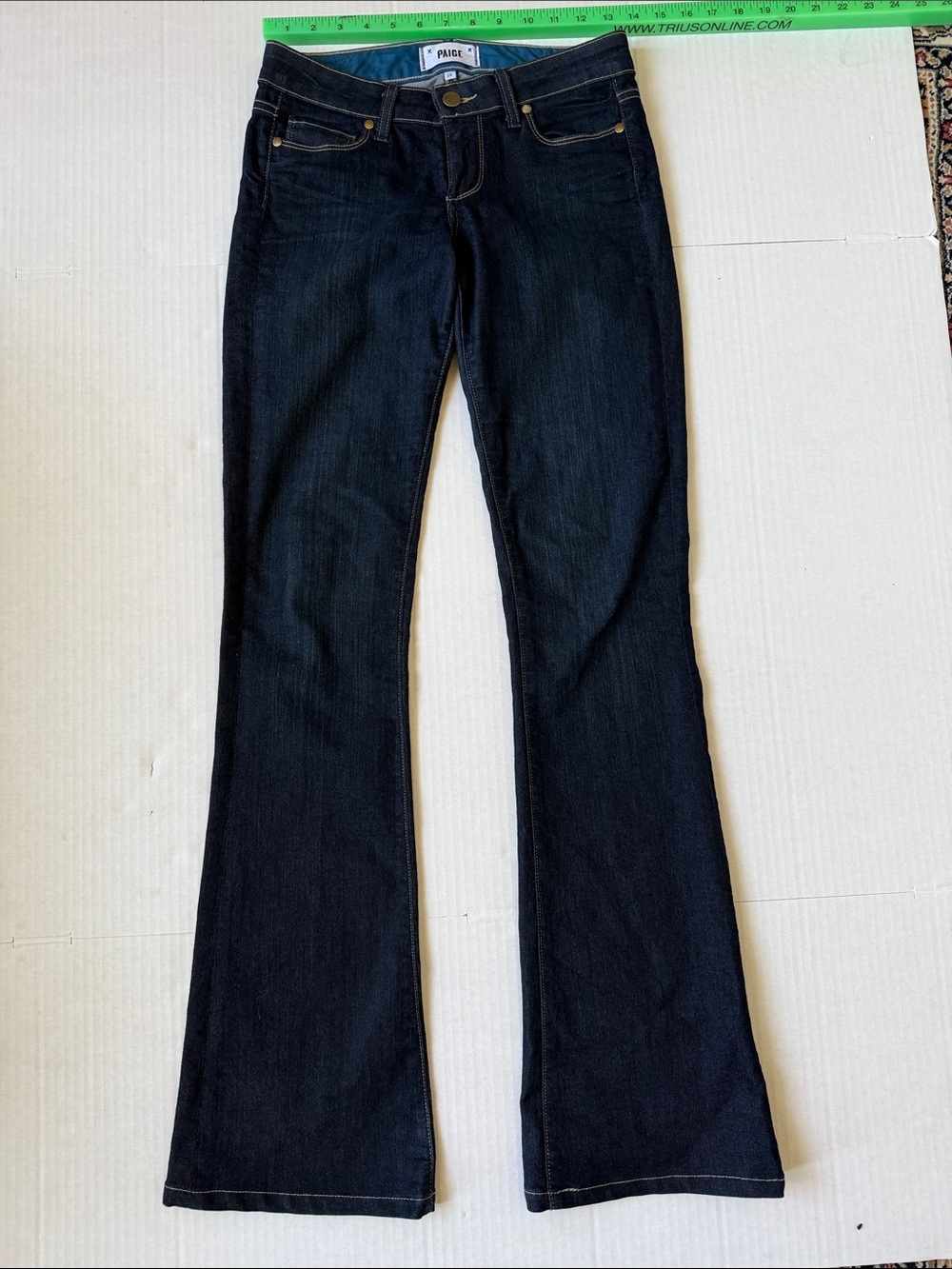 PAIGE Dark Indigo Skyline Bootcut Keans EUC size 25